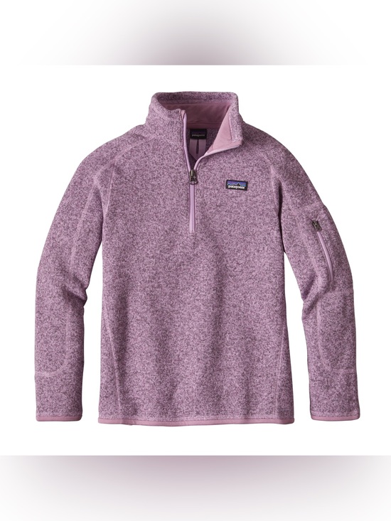 Patagonia Sweaters - Patagonia Better Sweater Heathered Lavender Quarter-Zip Fleece Pullover Small